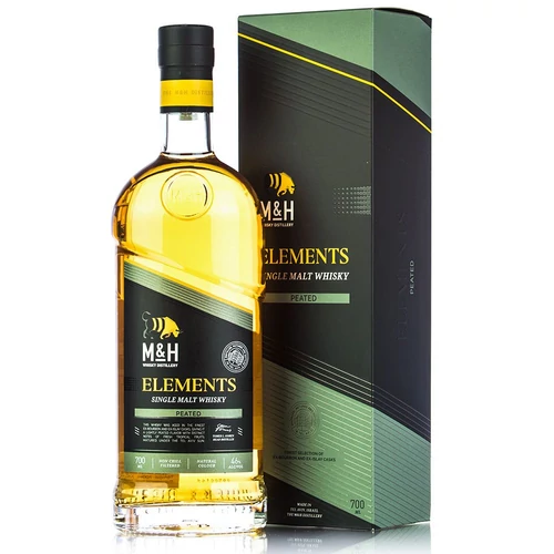 M&H Elements Peated Single Malt whisky (0,7L / 46%)