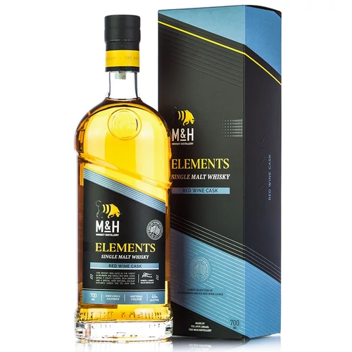 M&H Elements Single Malt Red Wine Cask whisky (0,7L / 46%)