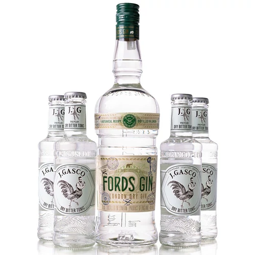 Fords London Dry + 4db J.Gasco Dry Bitter Tonic (0,7L + 4x0,2L / 45%)