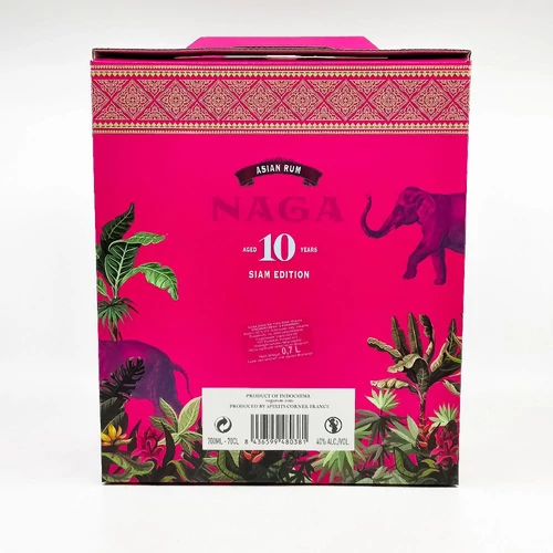 Naga Siam Editition 10 rum díszdobozban 2 pohárral (0,7L / 40%)