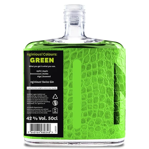 Nginious! Colours - Green gin (0,5L / 42%)