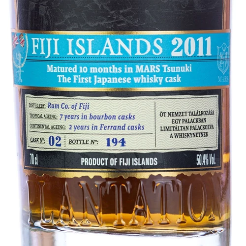 Plantation Fiji 2011 Single Cask rum (0,7L / 50,4%) WhiskyNet Edition