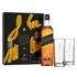 Johnnie Walker Black Label whisky ajándékcsomag 2 highball pohárral DRS (0,7L / 40%)