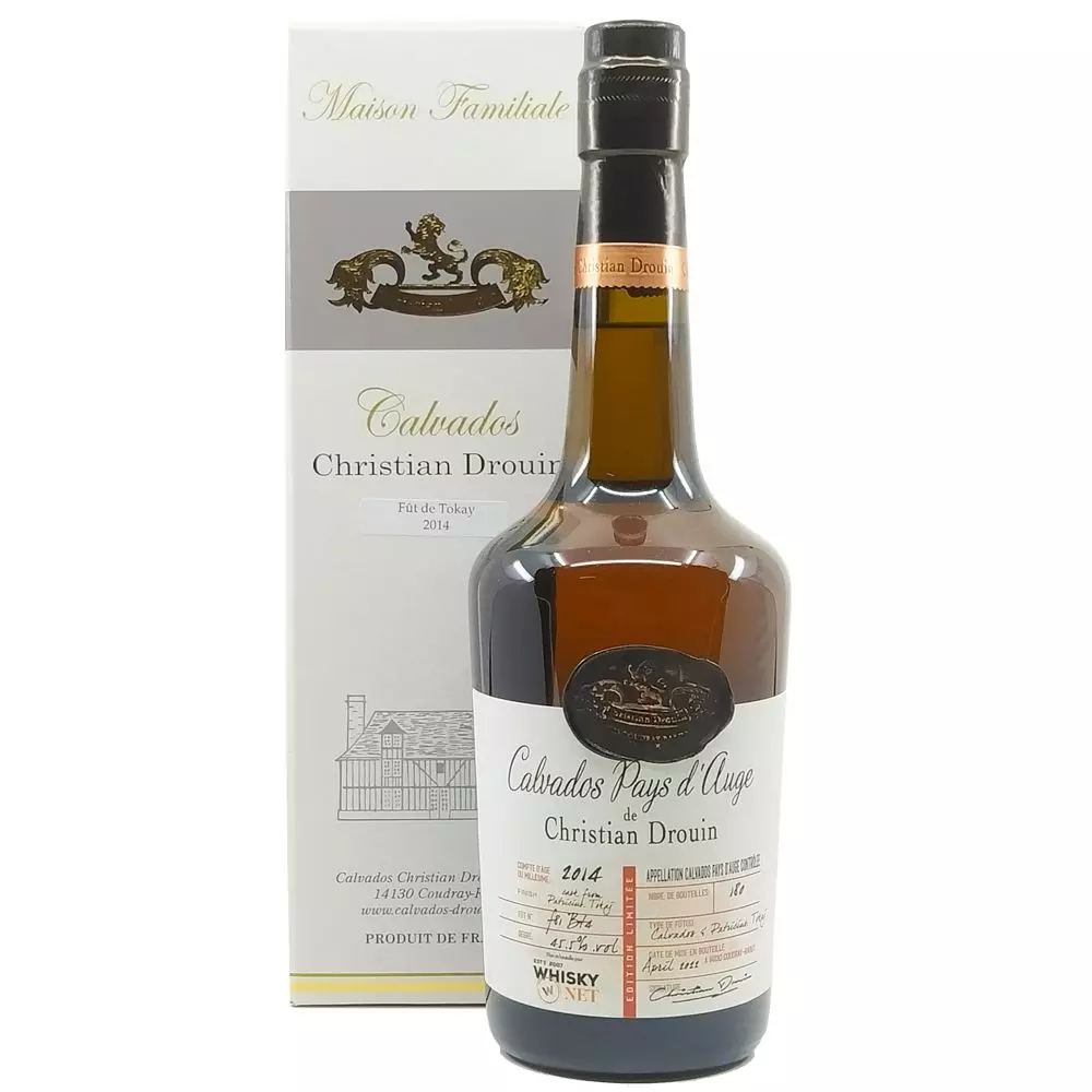 Christian Drouin calvados 2014 7 éves Tokaji Cask Finish (0,7L / 45,5%)