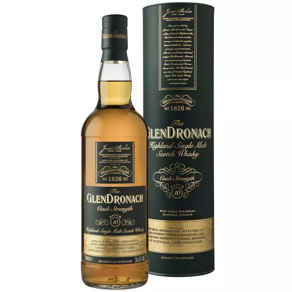 Glendronach Cask Strength Batch 10. (0,7L / 58,6%)