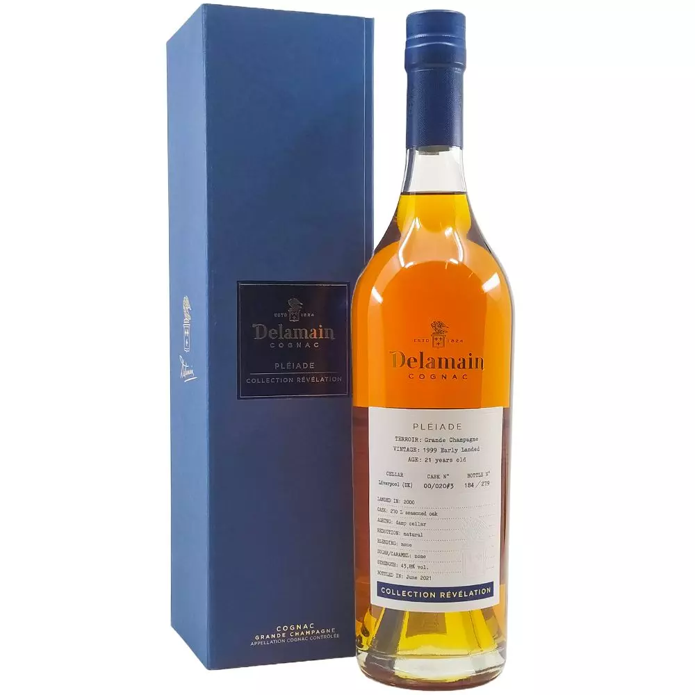 Delamain Early Landed 21 éves 1999 Révélation cognac díszdobozban (0,7L / 43,8%)