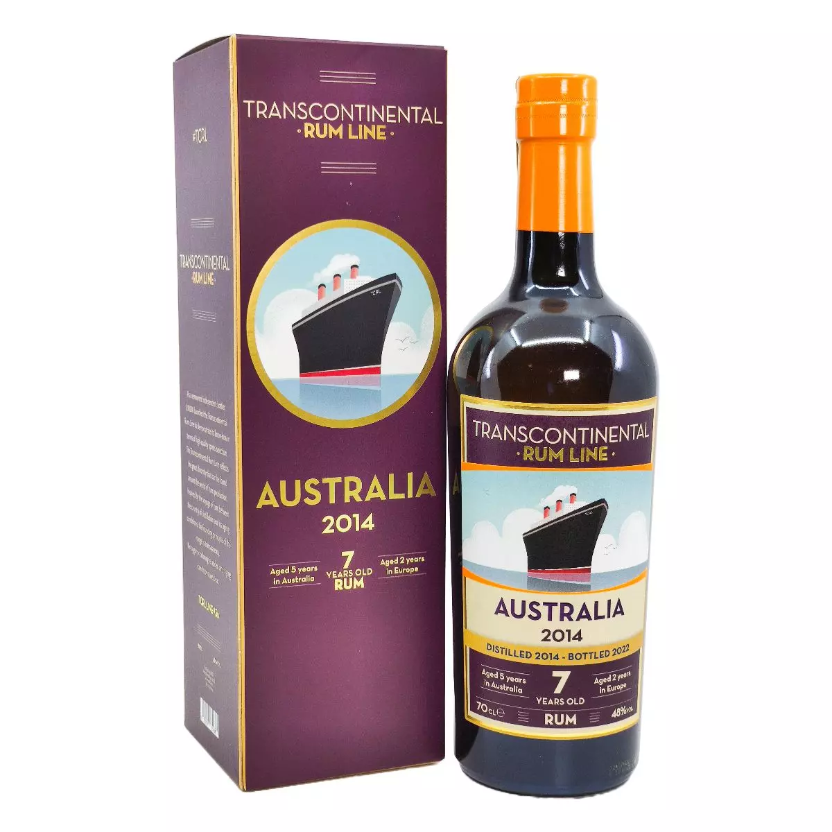 Australia 2014 7 éves Transcontinental Line rum (0,7L / 48%)