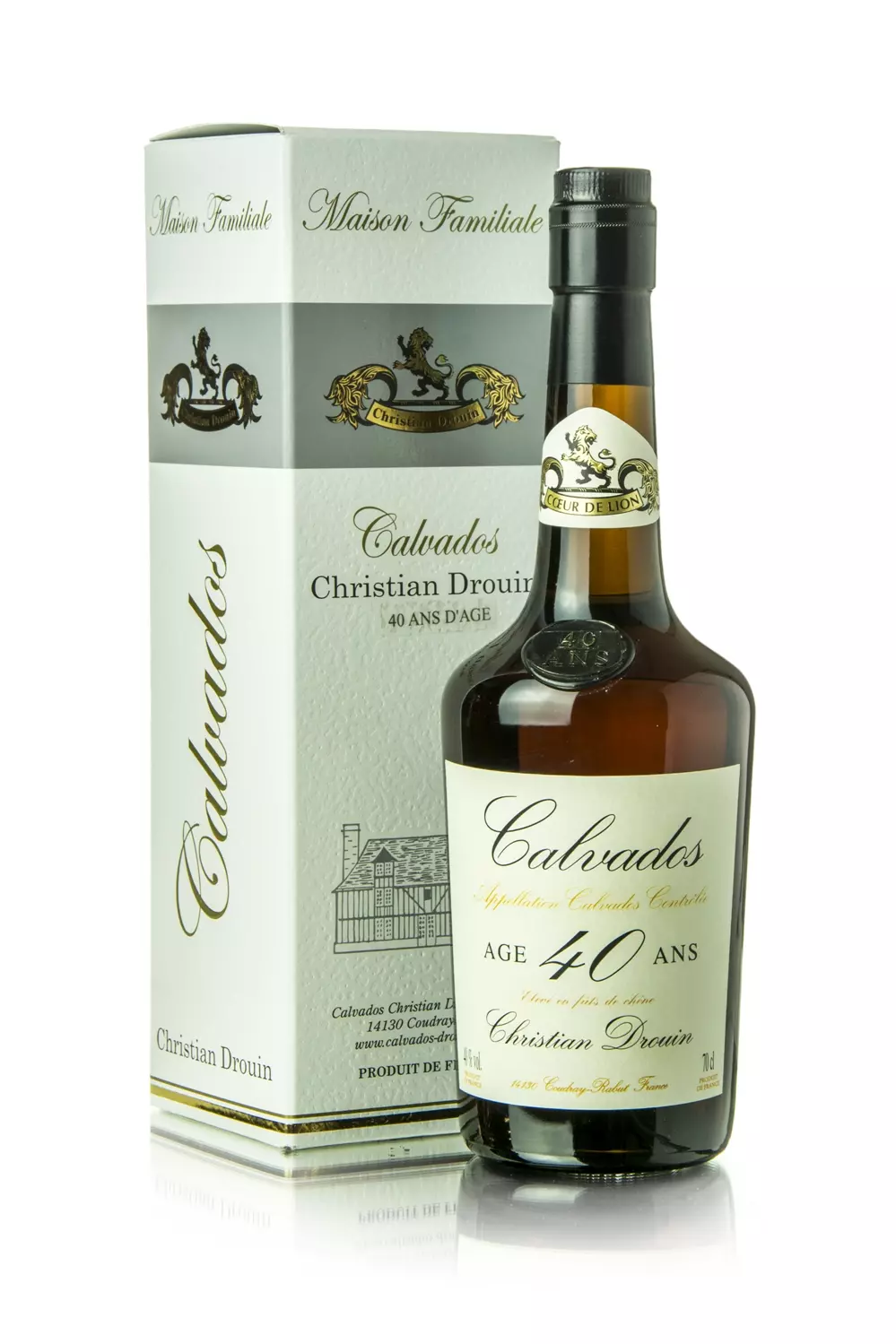 Christian Drouin calvados 40 éves (0,7L / 40%)