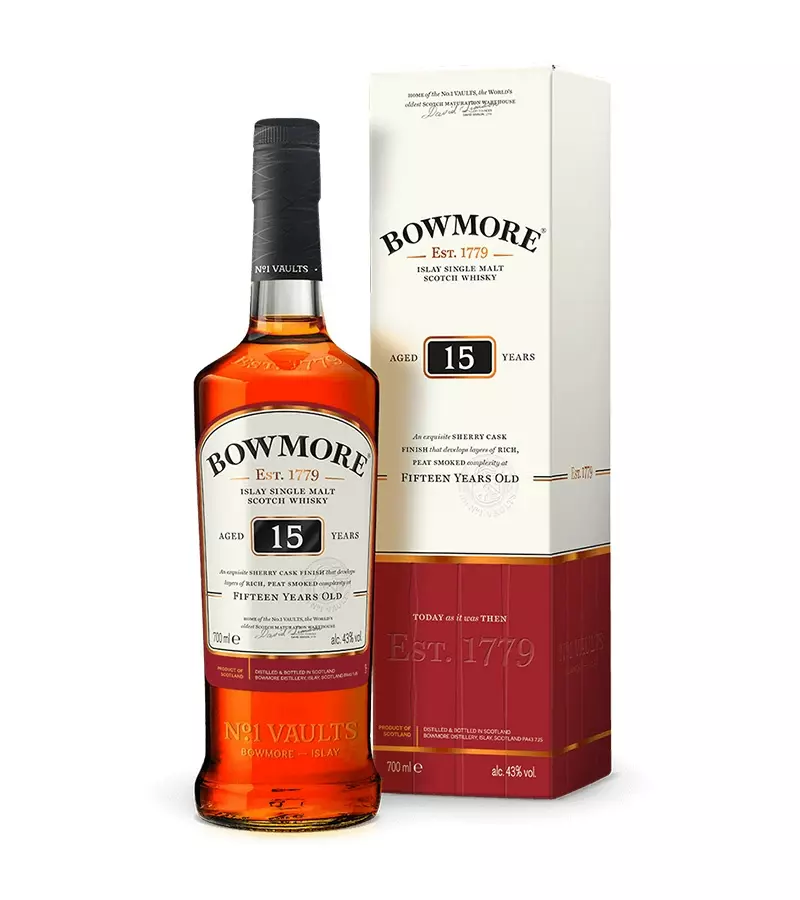 Bowmore 15 éves (0,7L / 43%)