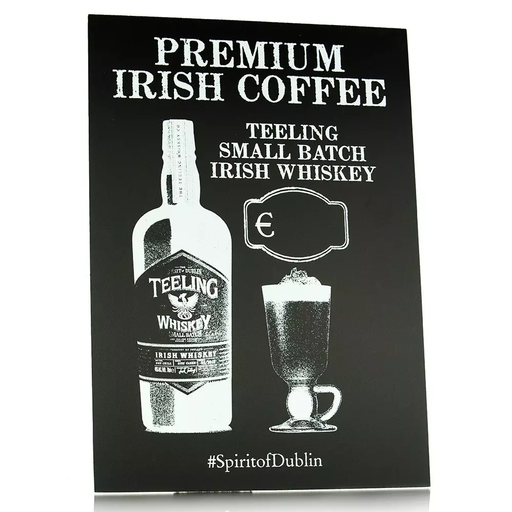 Teeling Irish Coffee tábla A4