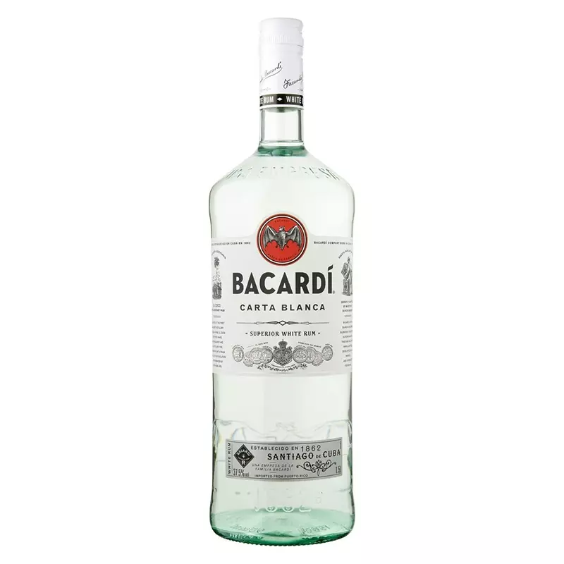 Bacardi Carta Blanca rum (1,5L / 37,5%)